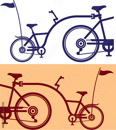 Trailer cycle. Bicycle attachment. Co-pilot bicycle.