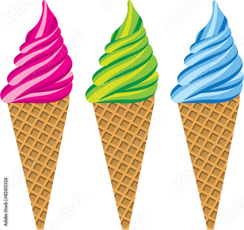 Ice Cream cones vector