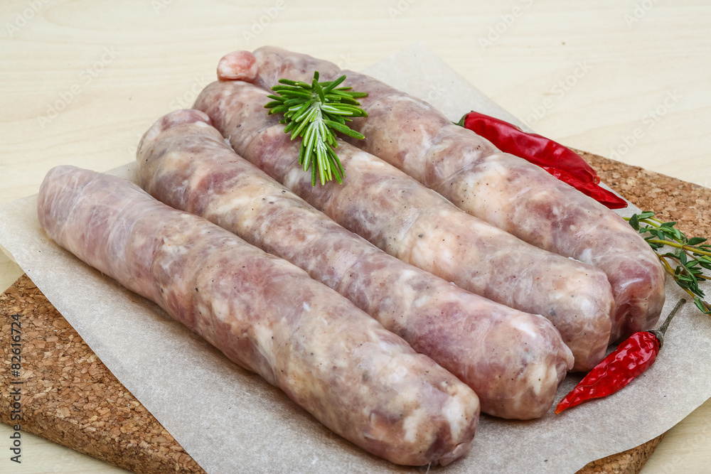 Handmade sausages for grill Handmade sausages for grill