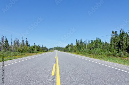 TransCanada highway along Superior Lake shore