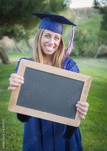 Woman Holding Diploma and B...