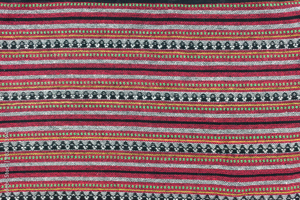 Local north Thailand pattern design made fabric and silk