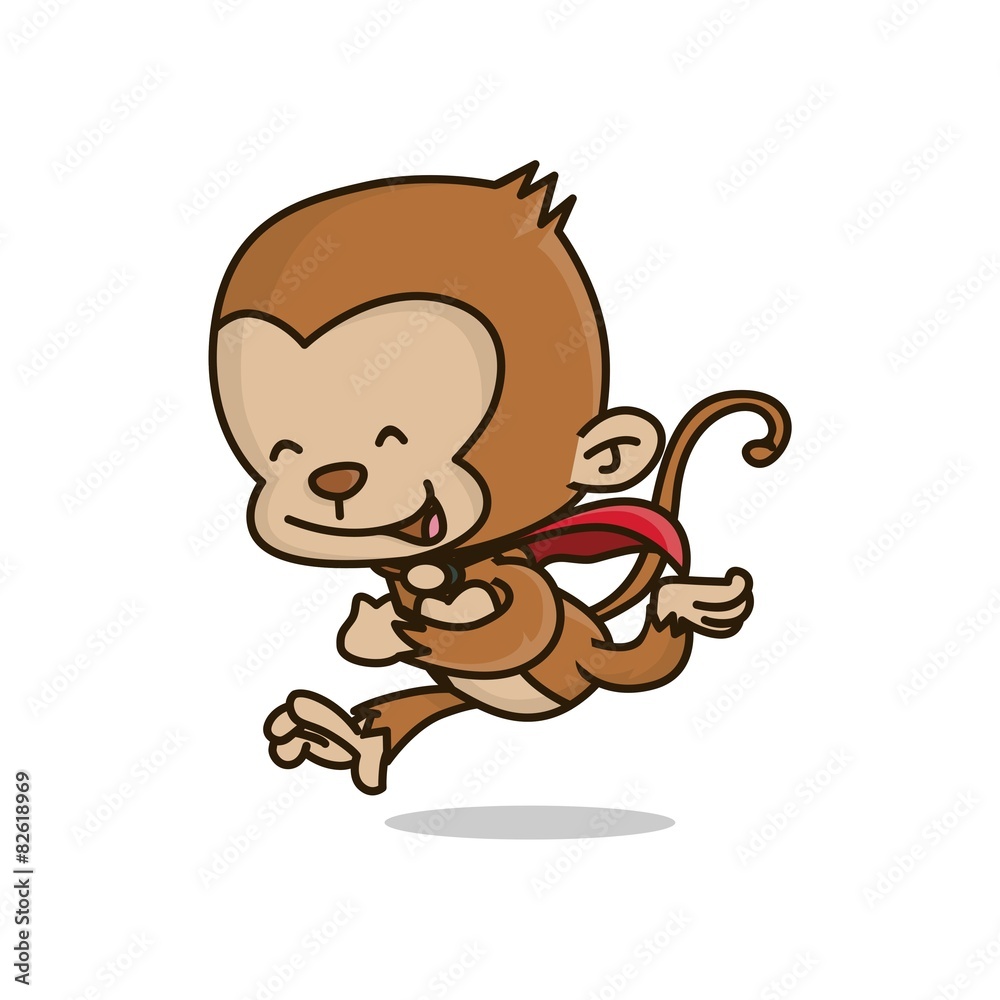 Look the monkeys are running
