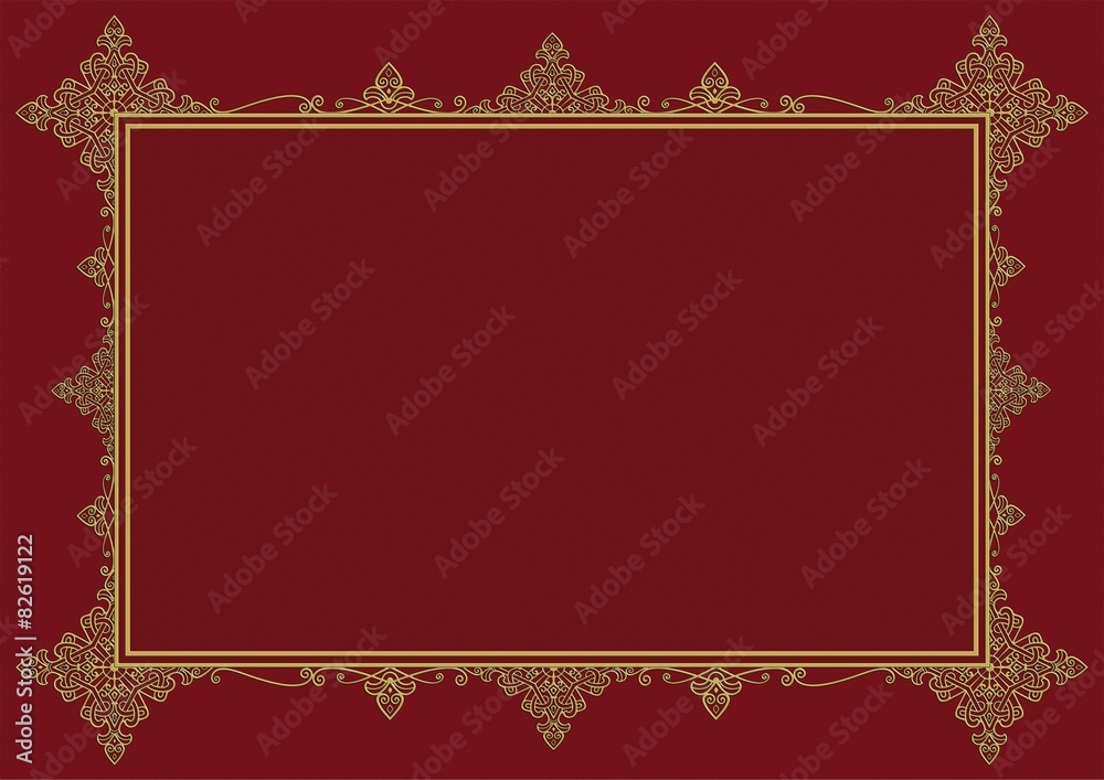 Burgundy Vintage Frame