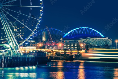 Seattle Waterfront at Night