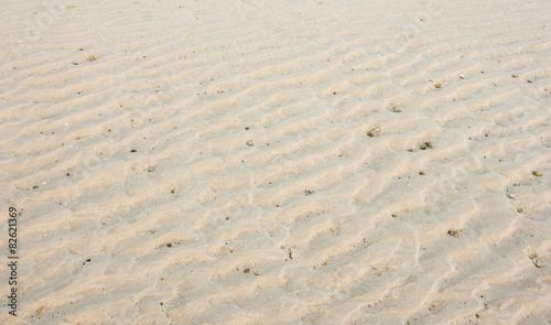 Sand waves on the beach