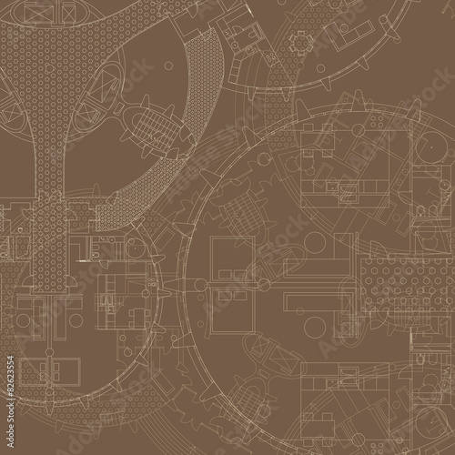 Architectural blueprint.