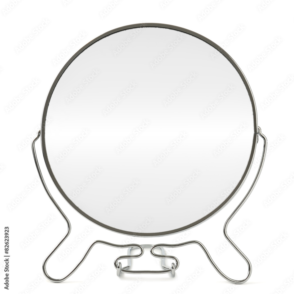 Fototapeta premium round mirror on white