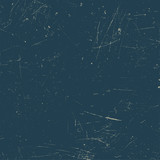 Scratched texture. Blue grunge background.