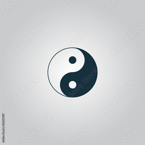 Ying yang symbol of harmony and balance