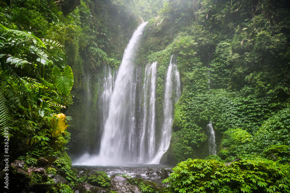 Air Terjun Tiu Kelep waterfall, Senaru, Lombok, Indonesia, Asia