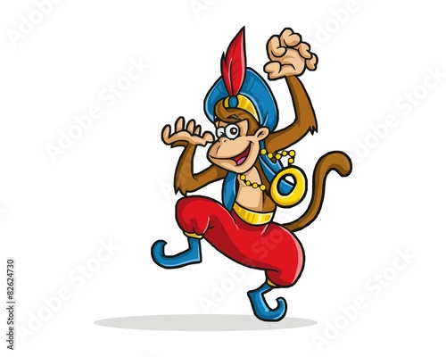 monkey dance character image vector