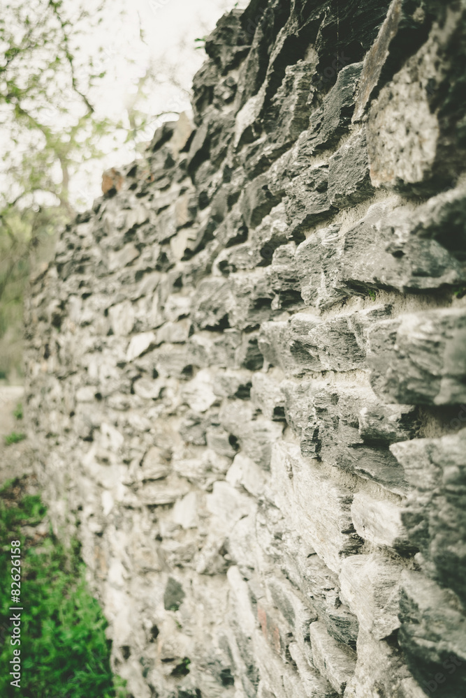 Stone Wall in closeup