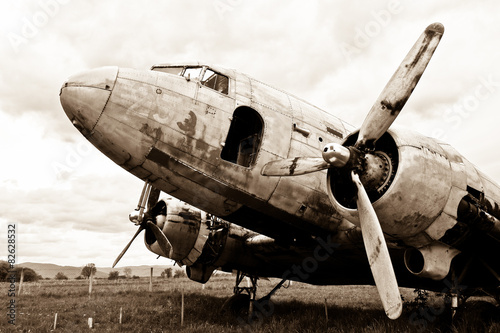 remains of a Dakota DC3 aircraft photo