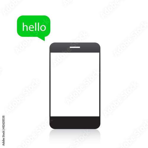 Hello message in the smartp...