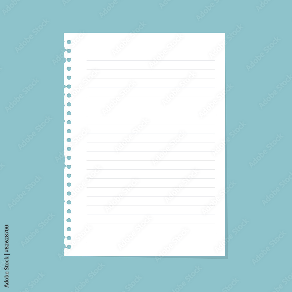 Note paper with line Note paper with line
