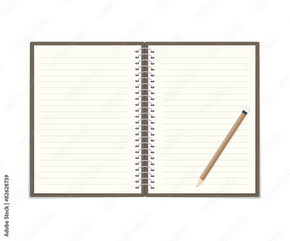 Notebook with pencil Notebook with pencil