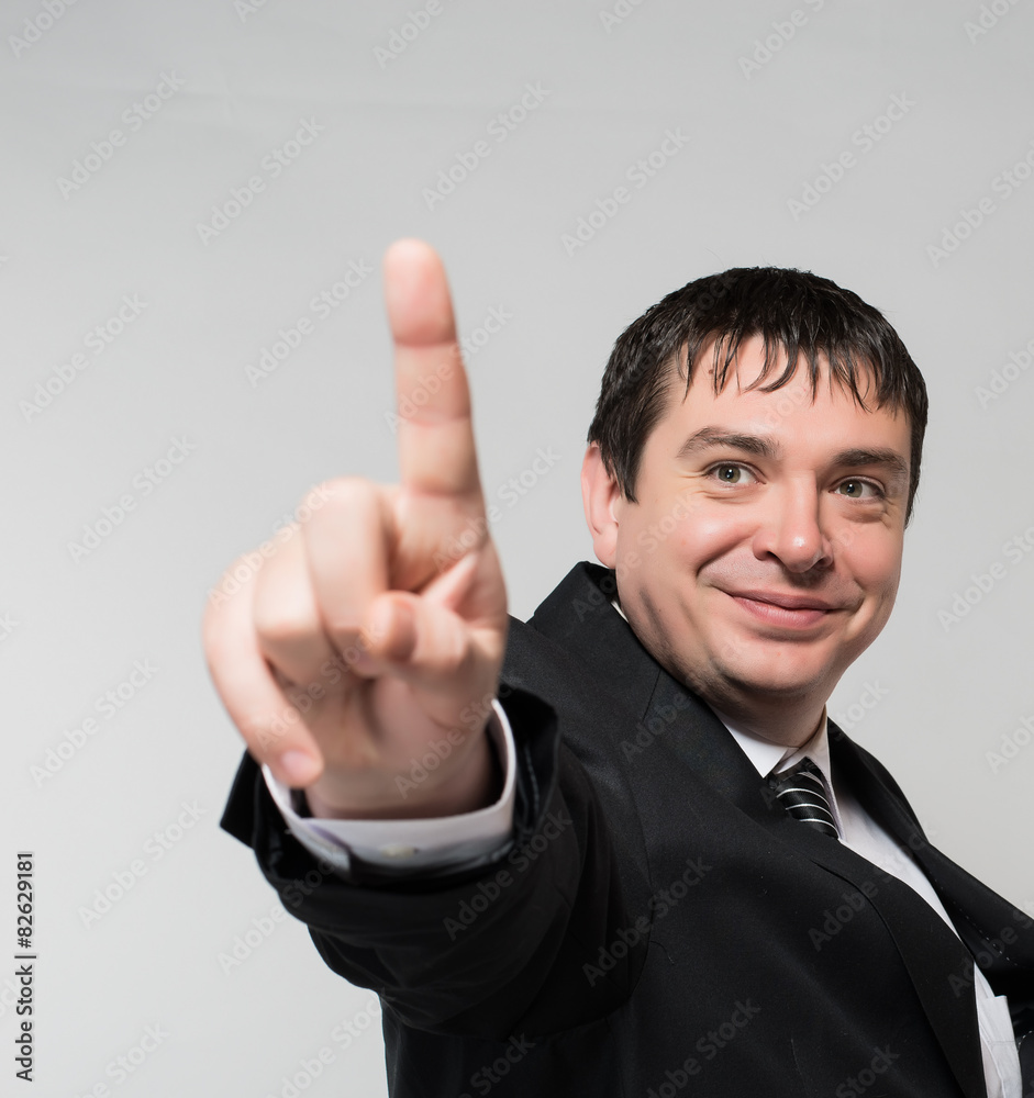 businessman pointing her finger businessman pointing her finger