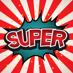 Super speech bubble background