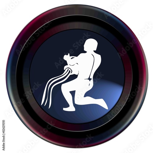 Zodiaque verseau rond