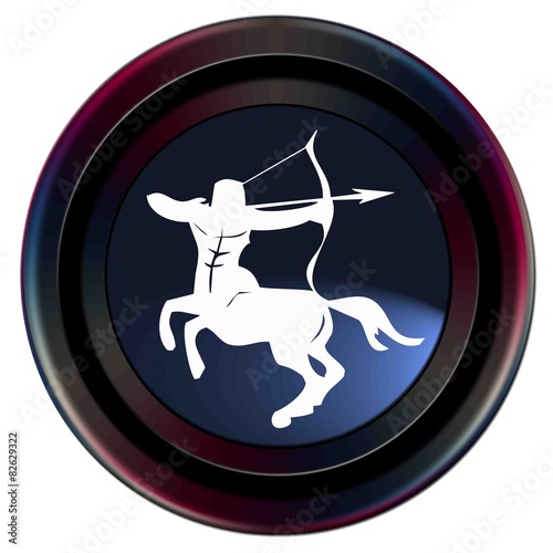 Zodiaque sagittaire rond