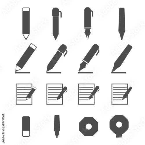 Obraz na płótnie writing icons w salonie