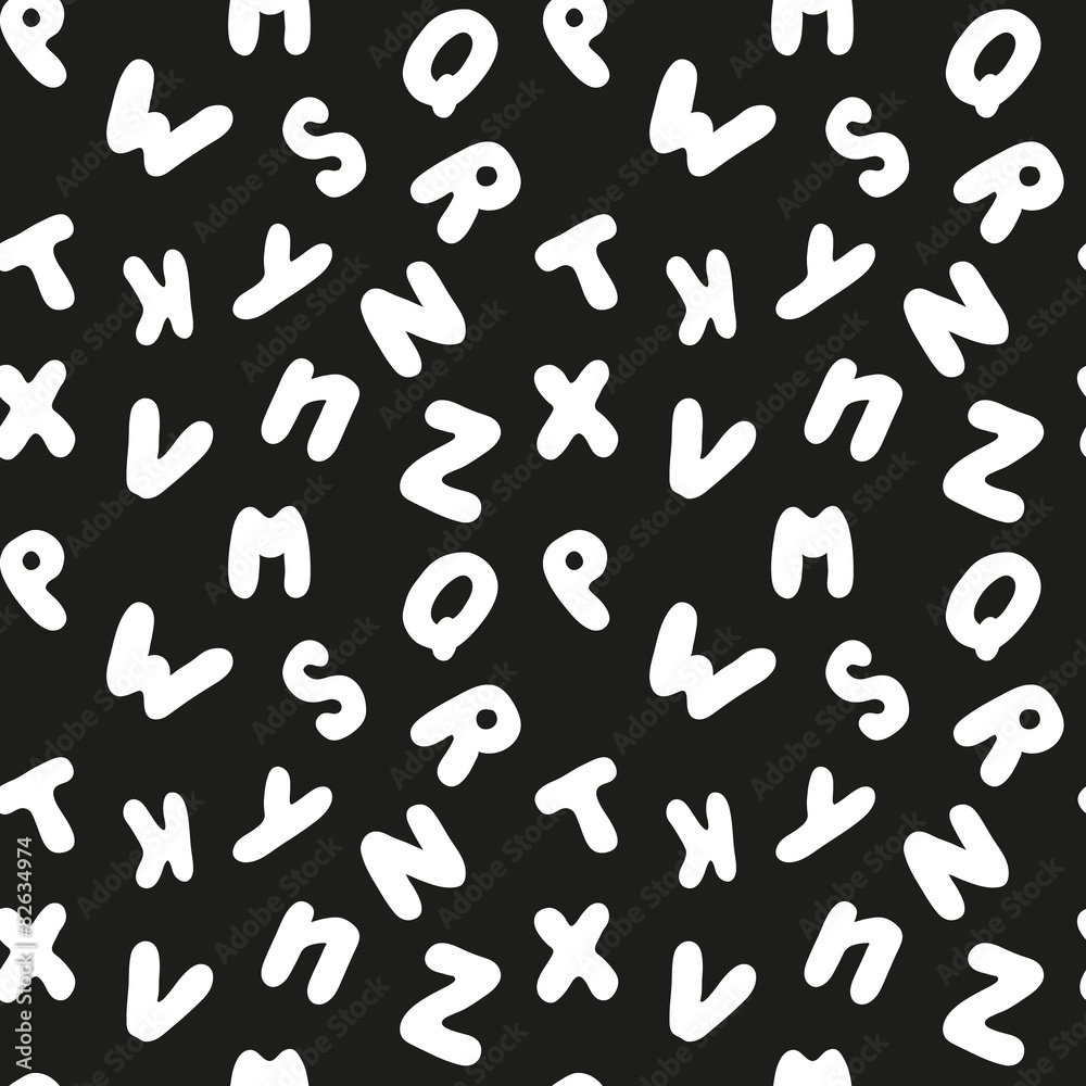 Alphabet Seamless pattern Alphabet Seamless pattern