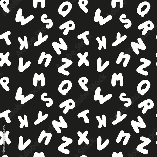 Alphabet Seamless pattern