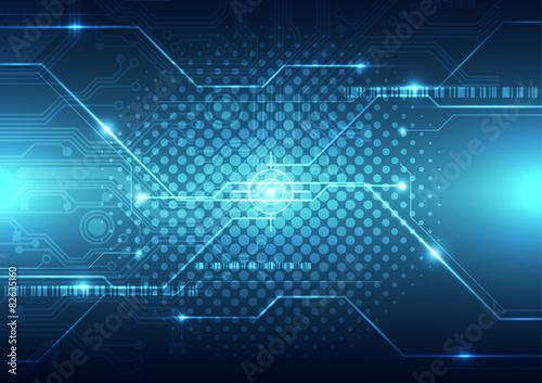 abstract future technology concept background, vector 