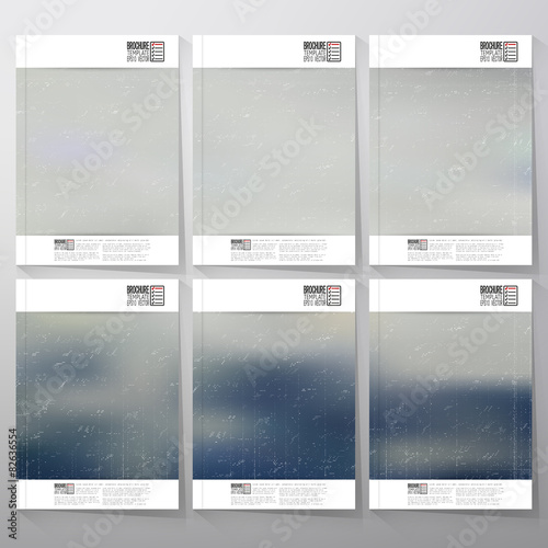 Abstract blurred background. Brochure, flyer or report for