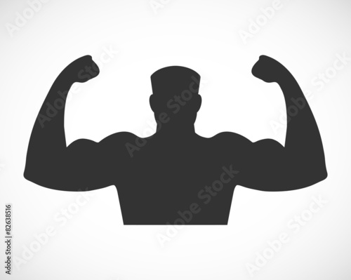 Gym design and street workout icon.