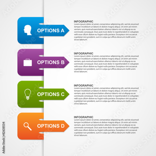 Abstract infographic template. Design elements.