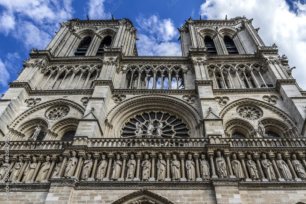 Cathedral Notre Dame de Paris - Gothic, Roman Catholic cathedral