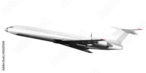 Soviet jet passenger plane takes off
