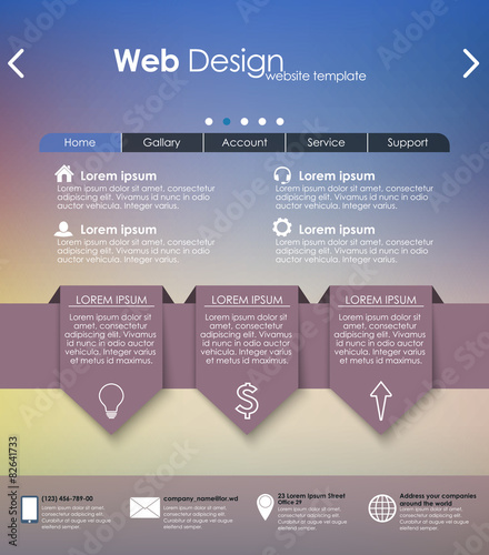 Menu design for web site