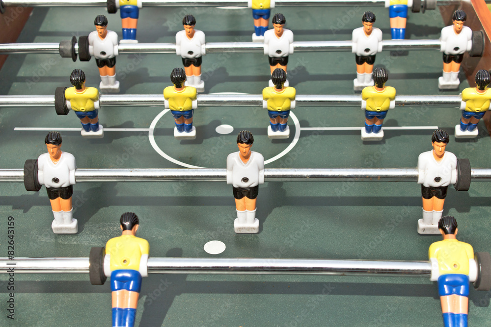 Fototapeta premium Tabletop football figures