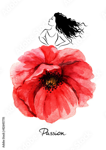 Beautiful flamenco dancer/vector illustration
