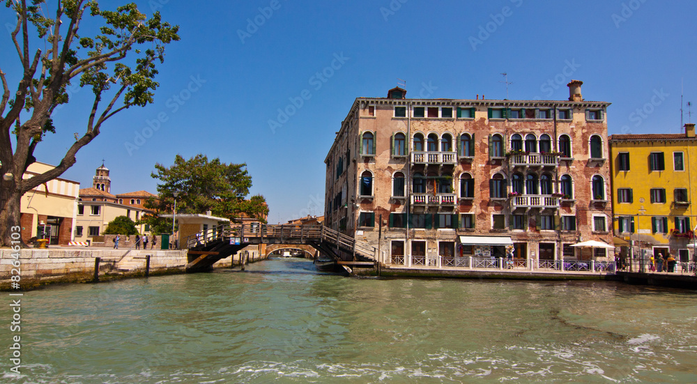 Houses of Canale della Giudecca, Venice, Italy