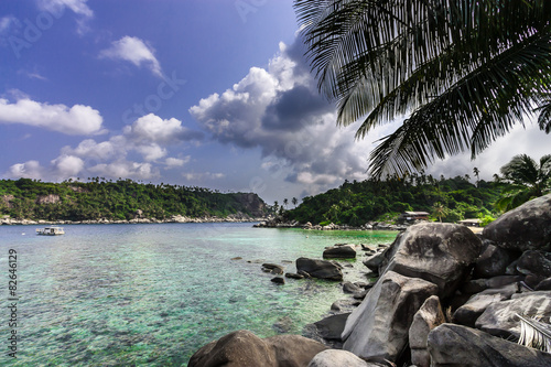 At the beach in the South China Sea (Pulau Aur, Malaysia) photo