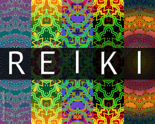 Colorful  reiki design
