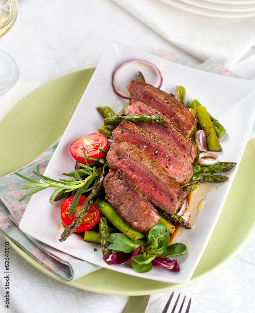 Steak mit spargel Steak mit spargel
