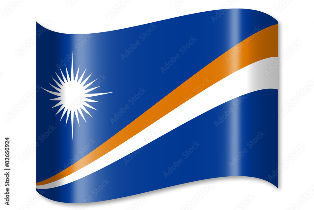 Obraz premium Waving flag concept