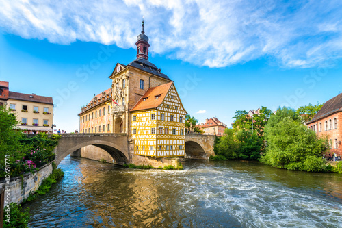 Bamberg, Brückenrathaus, Deutschland 