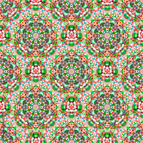 Ornamental Seamless Pattern. Abstract Geometrical Vector 