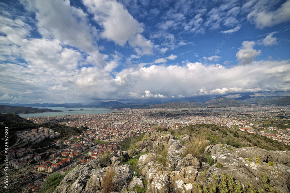 Panoromic view of Fethiye City