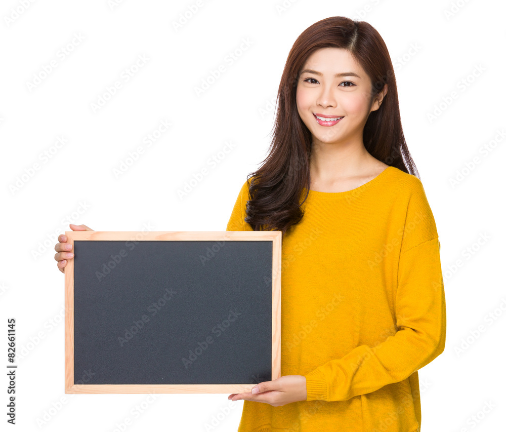 Asian woman hold with folder Asian woman hold with folder