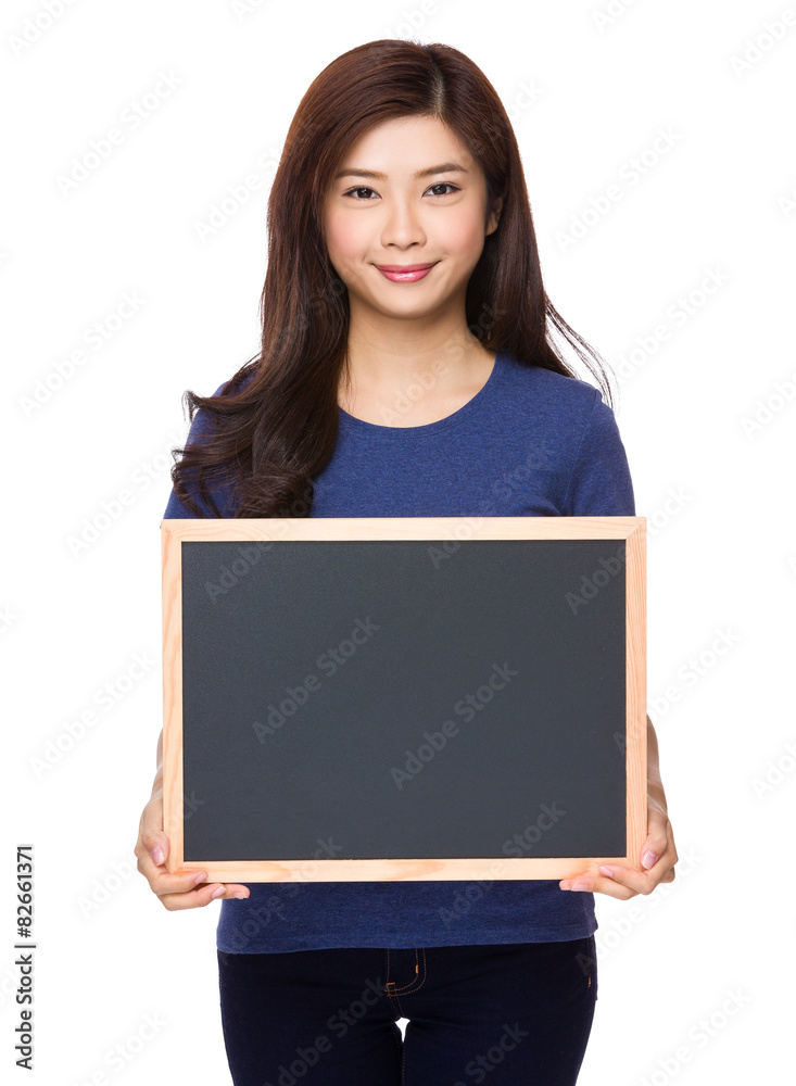 Asian woman hold with folder Asian woman hold with folder