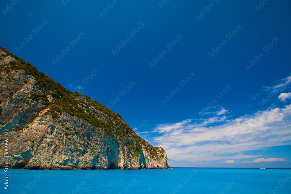 Navagio beach on Zakynthos island, Greece Navagio beach on Zakynthos island, Greece