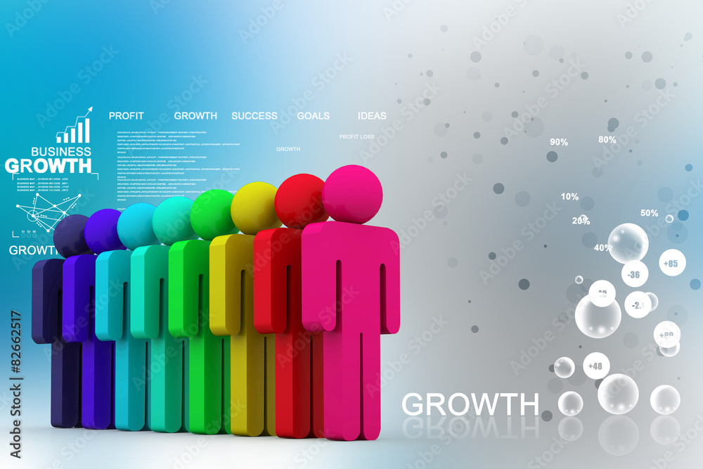 Obraz premium Group of people in line