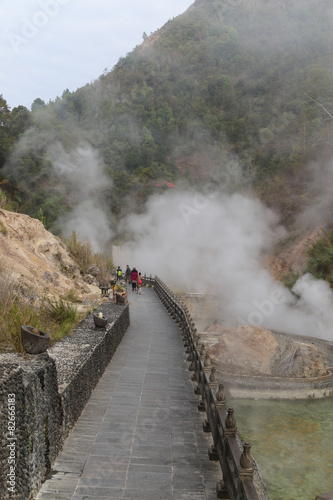 hot sea park in tengchong, yunnan, china